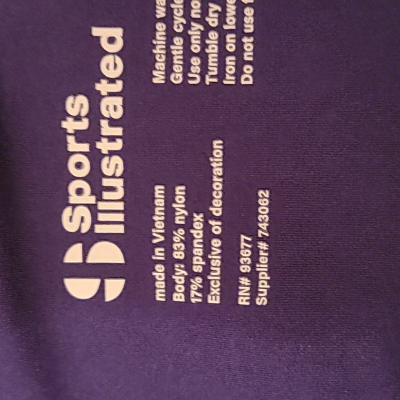 SPORTS ILLUSTRATED WOMEN'S PLUS SIZE BLUE BIKE SHORTS ELASTIC WAISTBAND SIZE XXL - Picture 7 of 14